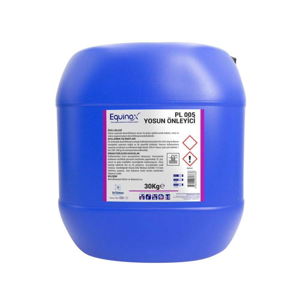 Havuz Kimyasalları | YOSUN ONLEYICI Biyosidal Belgeli